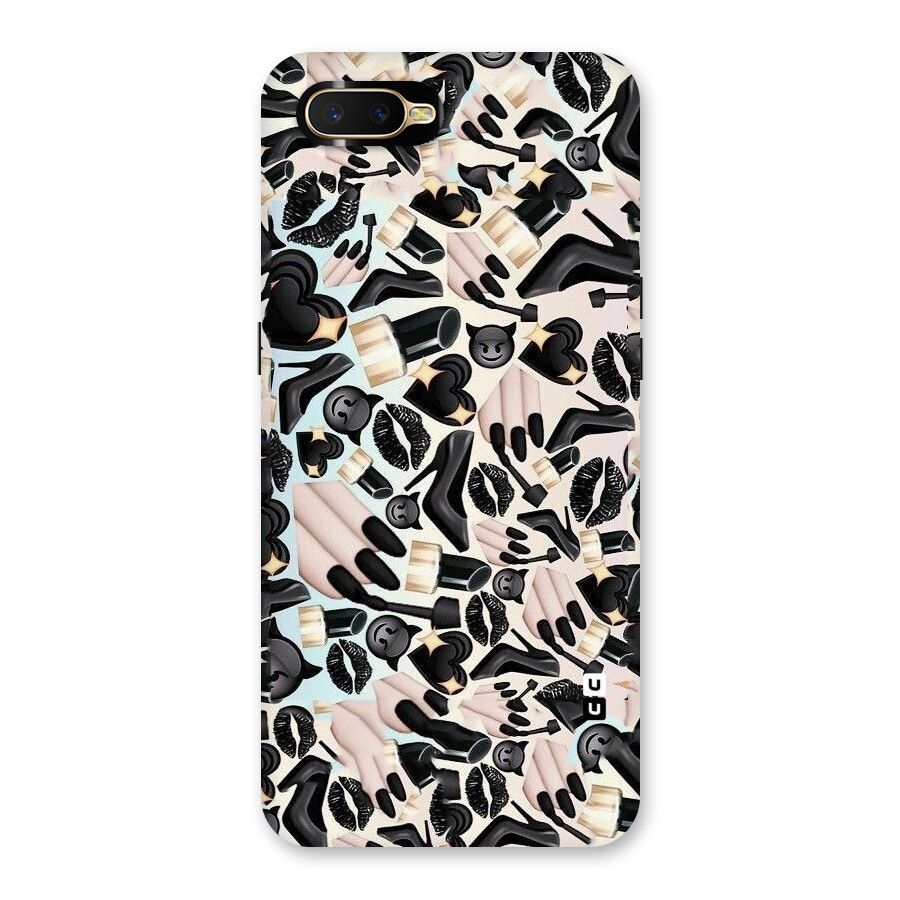 All Black Love Back Case for Oppo K1