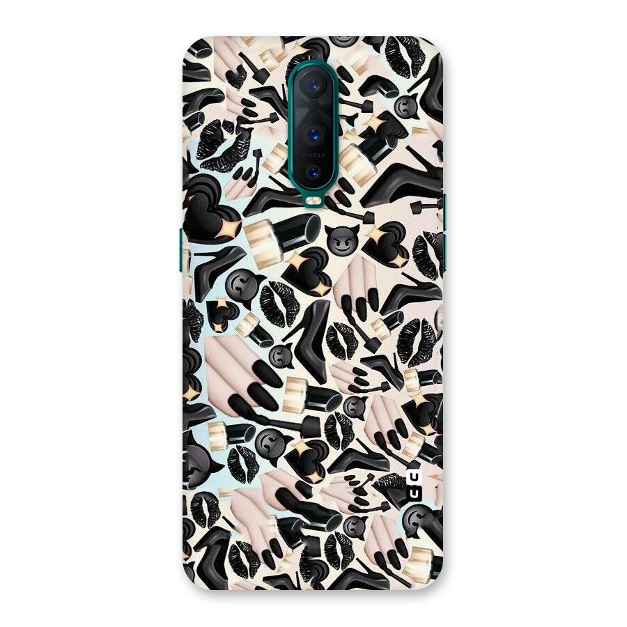 All Black Love Back Case for Oppo R17 Pro