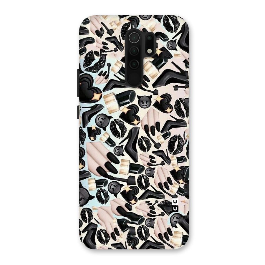 All Black Love Back Case for Poco M2