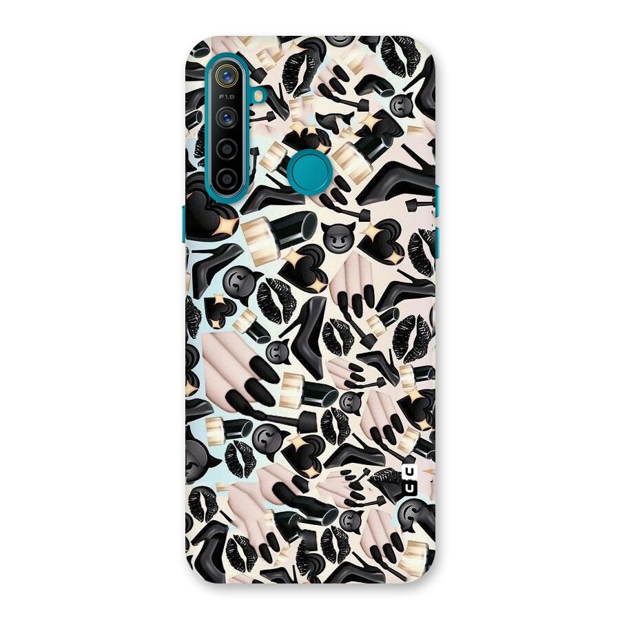 All Black Love Back Case for Realme 5i