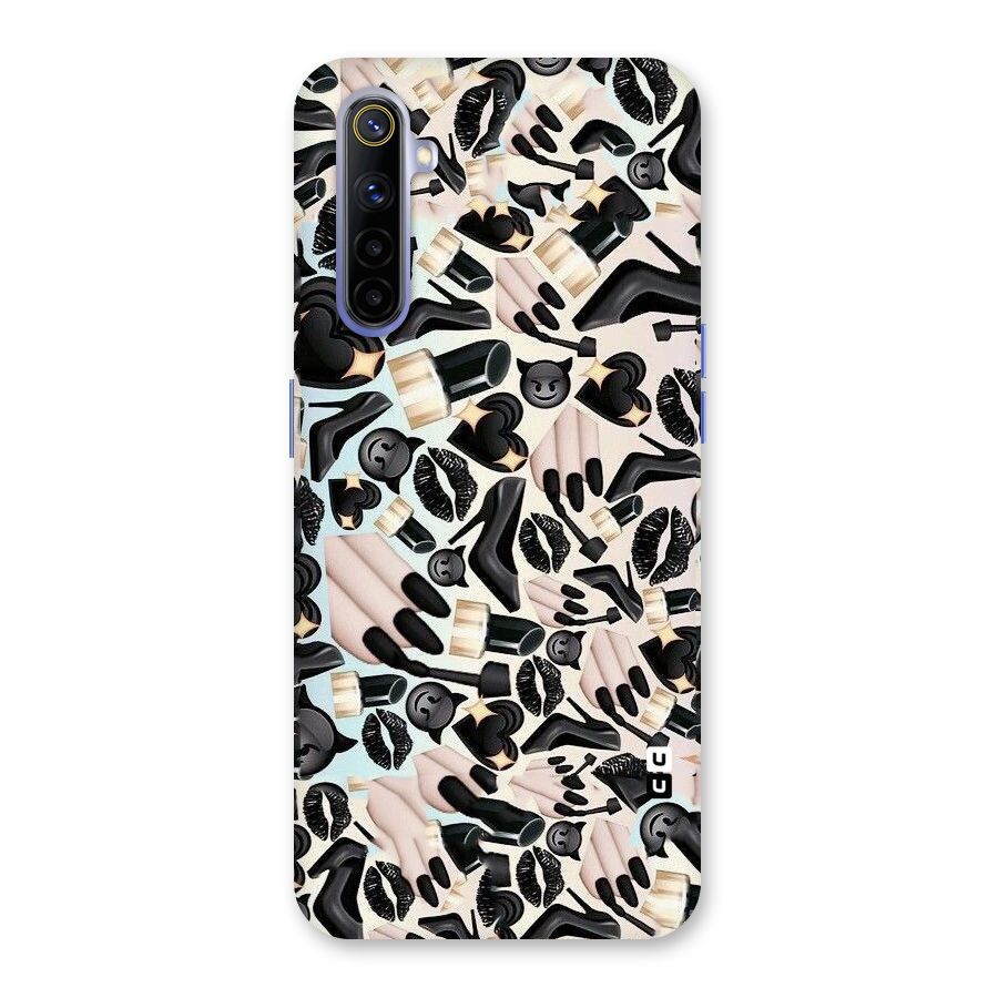 All Black Love Back Case for Realme 6i