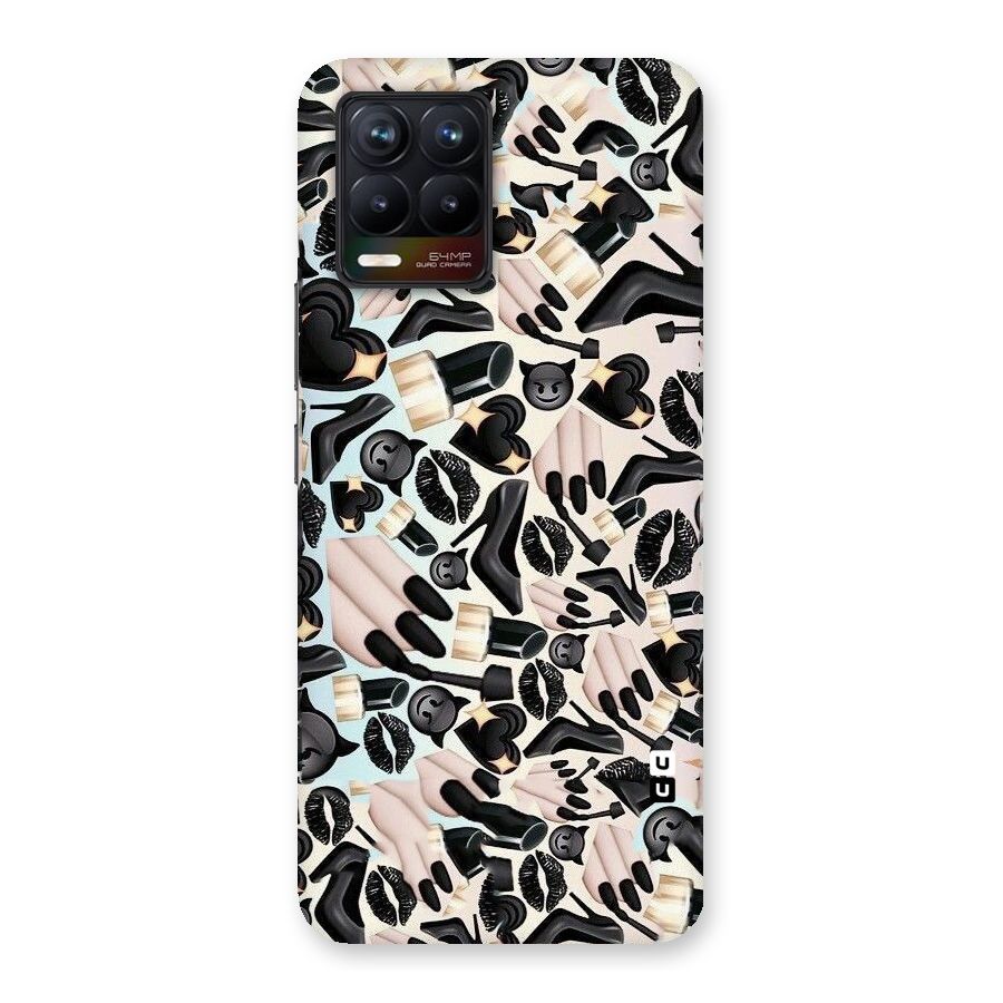 All Black Love Back Case for Realme 8