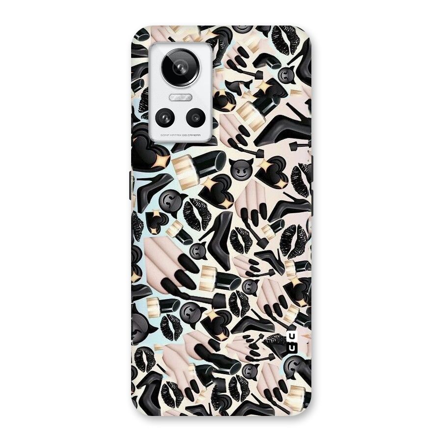 All Black Love Back Case for Realme GT Neo 3