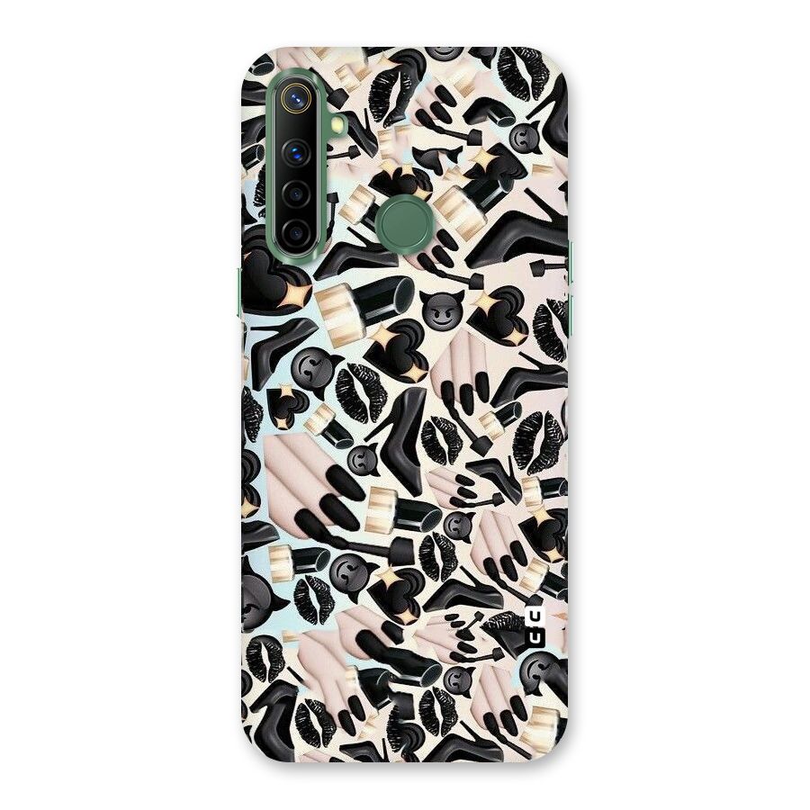 All Black Love Back Case for Realme Narzo 10