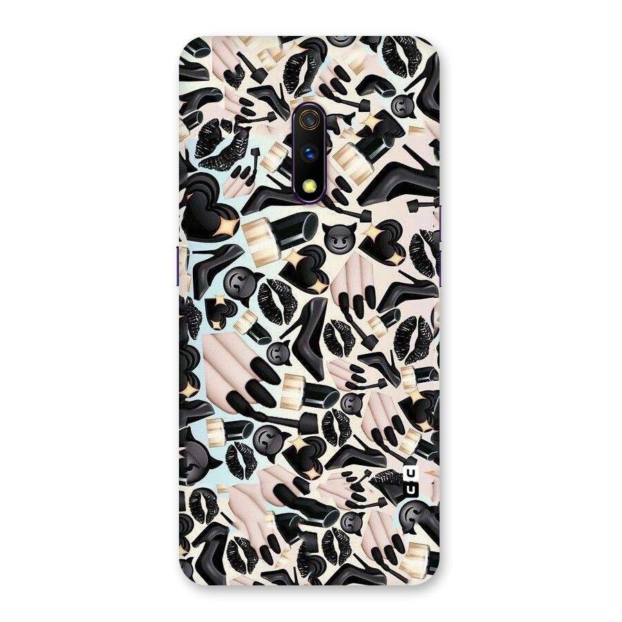 All Black Love Back Case for Realme X