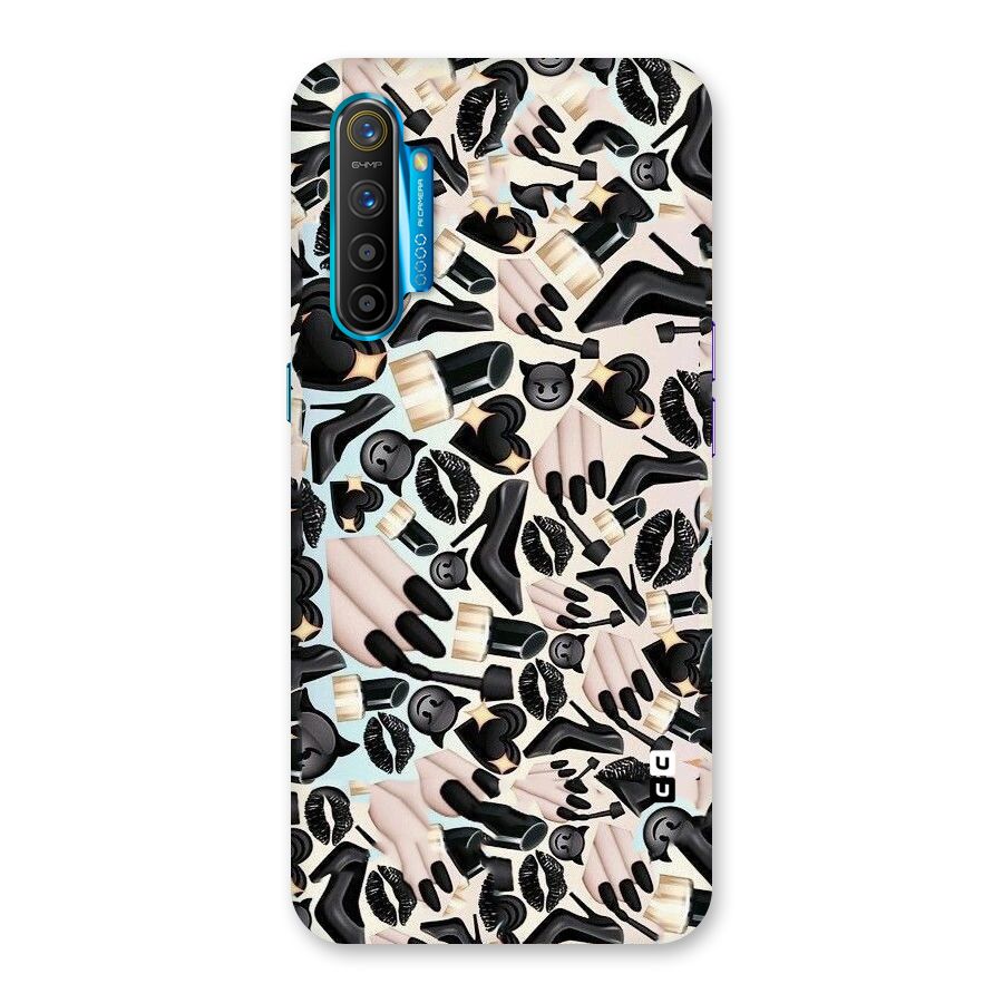 All Black Love Back Case for Realme XT