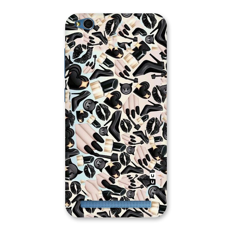 All Black Love Back Case for Redmi 5A