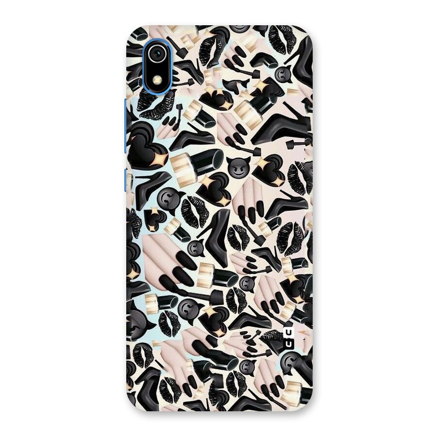 All Black Love Back Case for Redmi 7A
