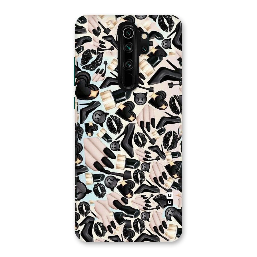 All Black Love Back Case for Redmi Note 8 Pro