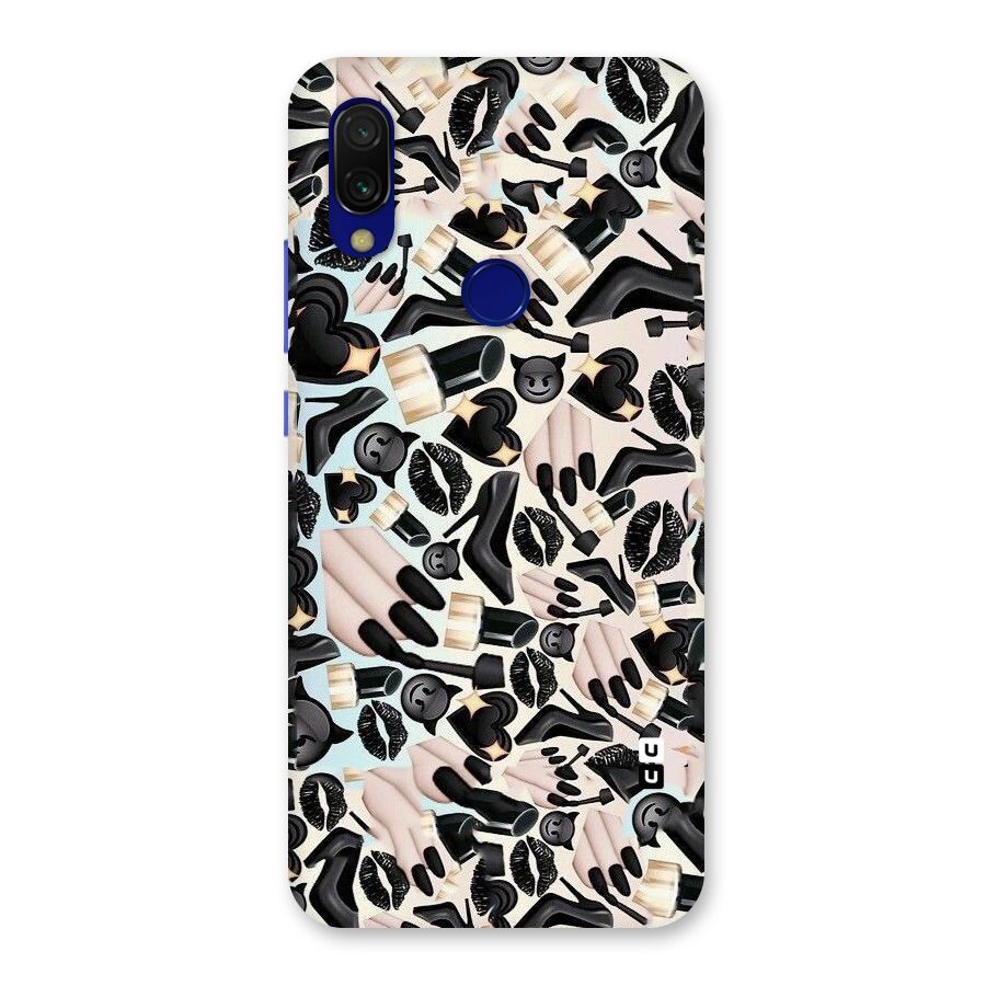 All Black Love Back Case for Redmi Y3