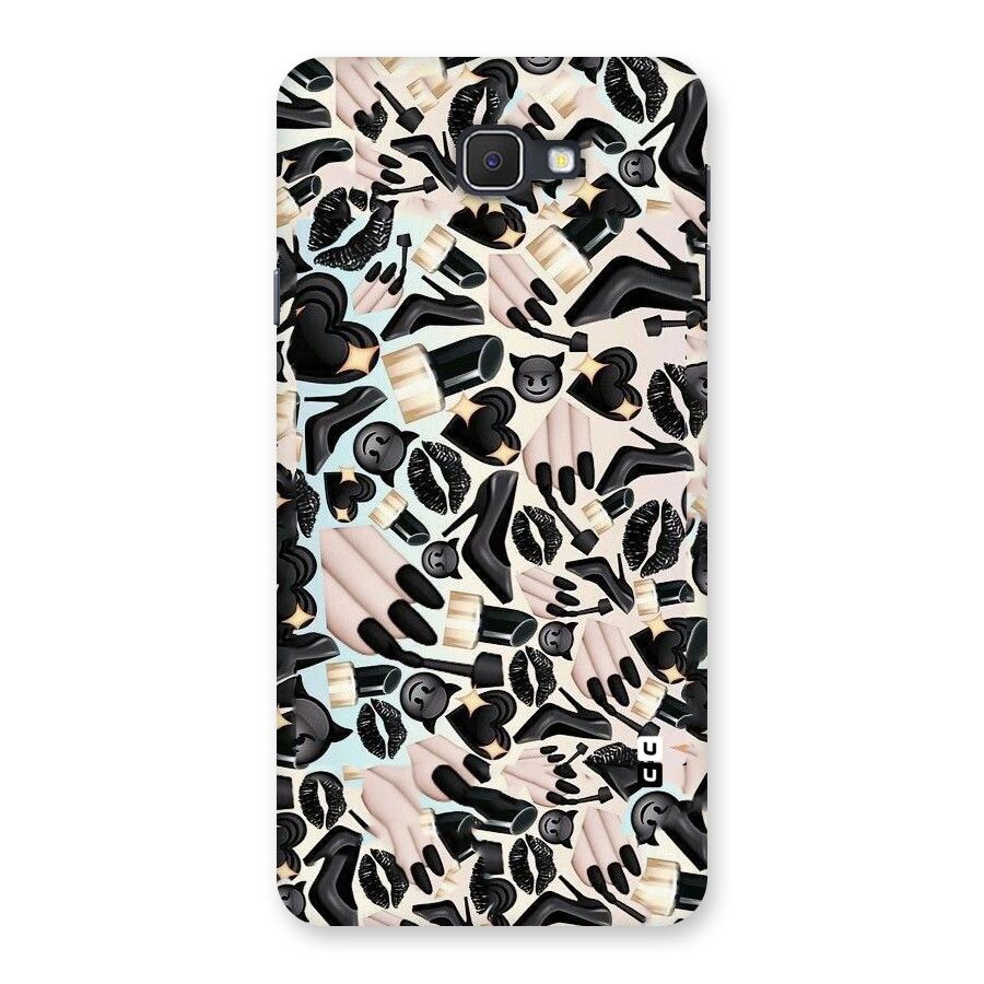 All Black Love Back Case for Samsung Galaxy J7 Prime