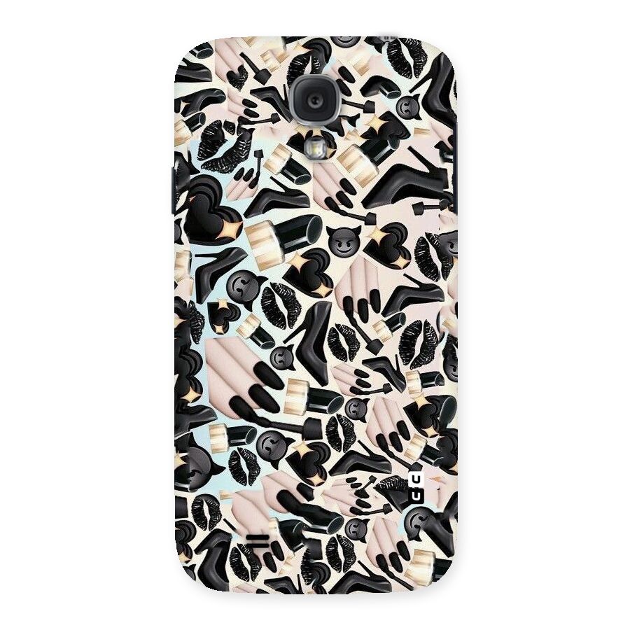 All Black Love Back Case for Samsung Galaxy S4