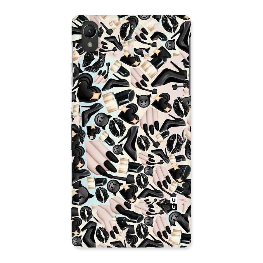All Black Love Back Case for Sony Xperia Z2