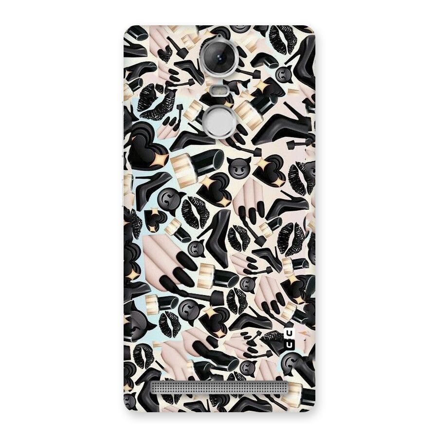 All Black Love Back Case for Vibe K5 Note
