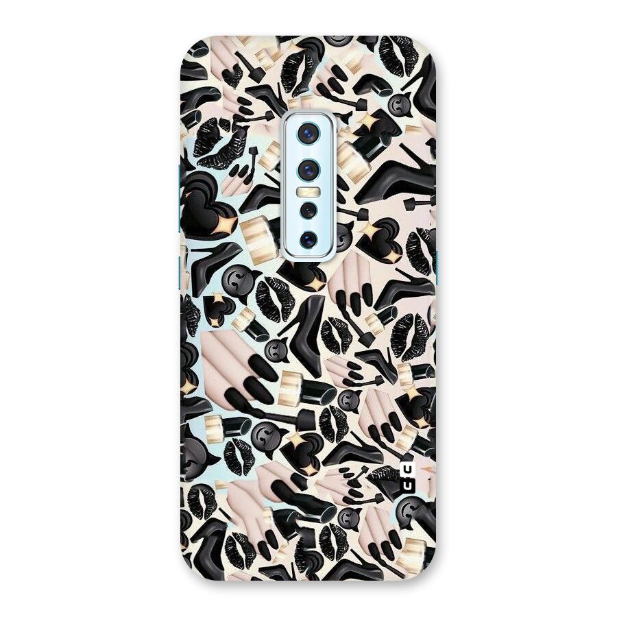 All Black Love Back Case for Vivo V17 Pro
