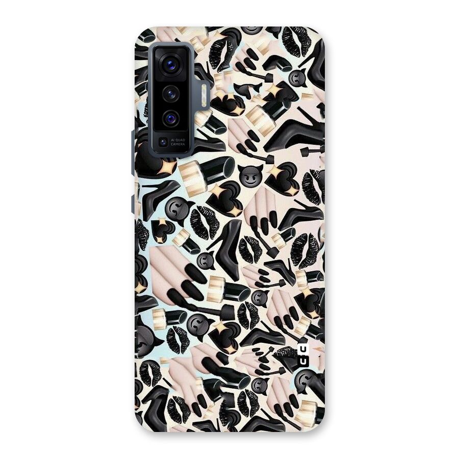 All Black Love Back Case for Vivo X50