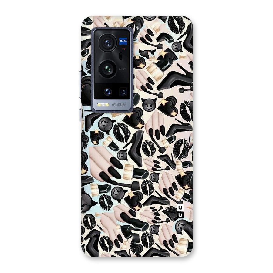 All Black Love Back Case for Vivo X60 Pro Plus