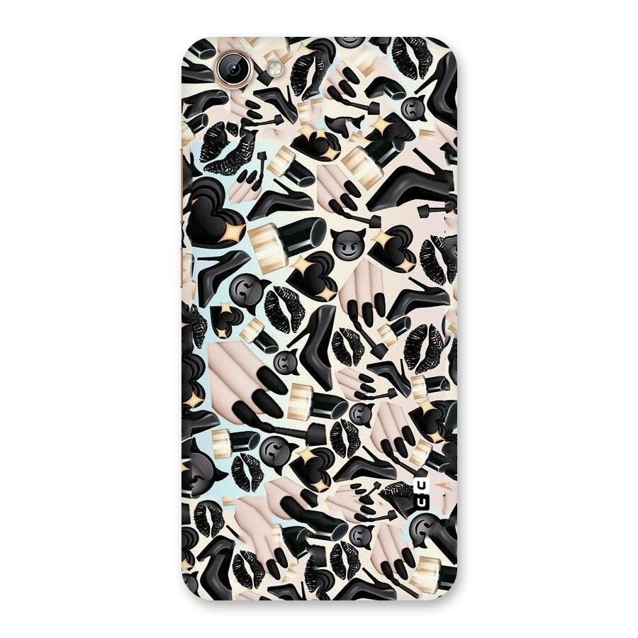 All Black Love Back Case for Vivo Y71i
