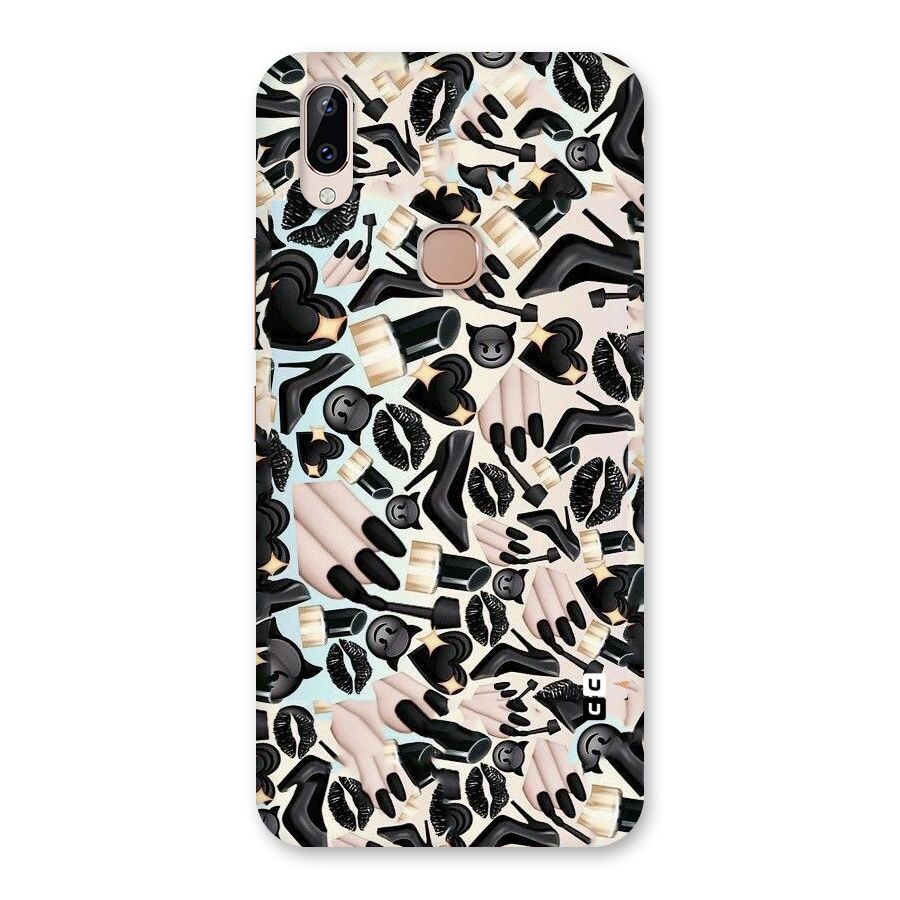 All Black Love Back Case for Vivo Y83 Pro