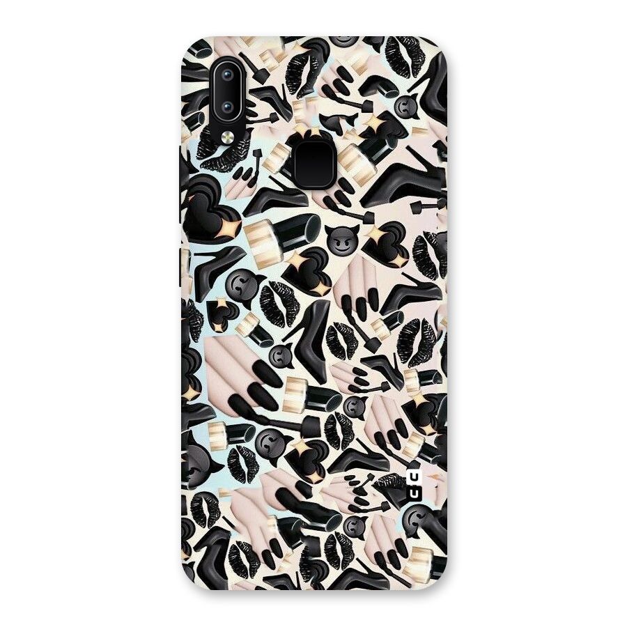 All Black Love Back Case for Vivo Y93
