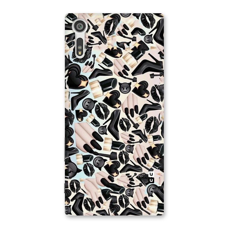 All Black Love Back Case for Xperia XZ