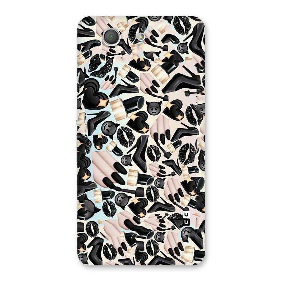 All Black Love Back Case for Xperia Z3 Compact
