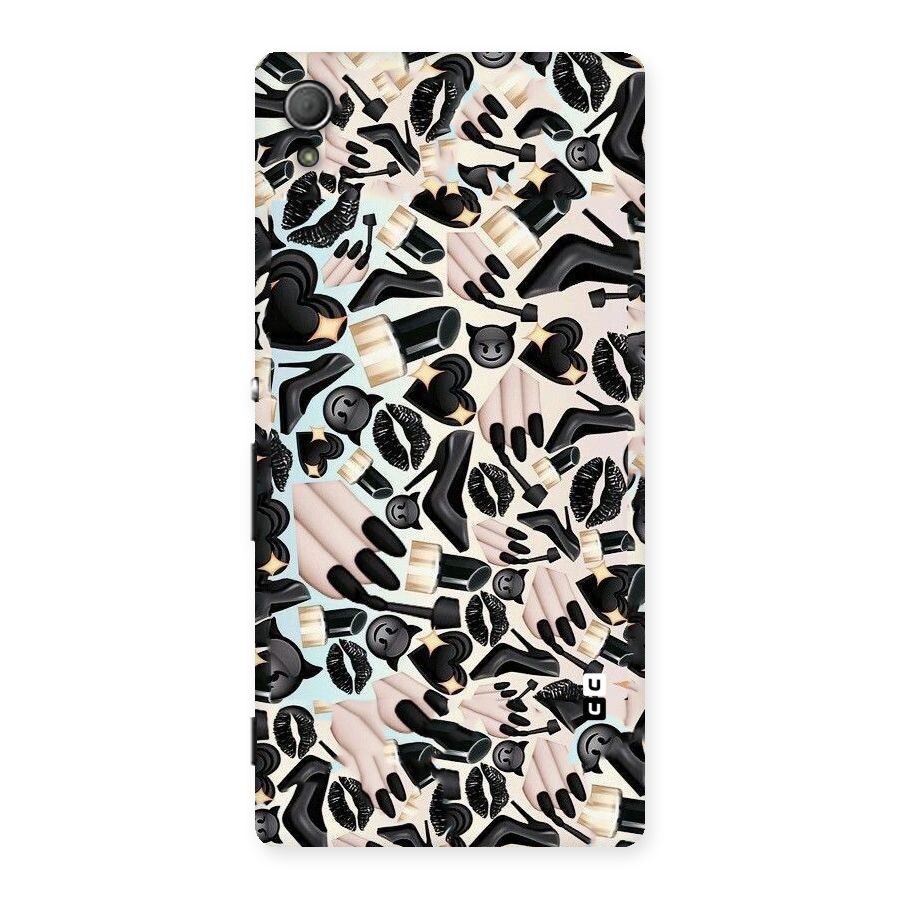 All Black Love Back Case for Xperia Z3 Plus