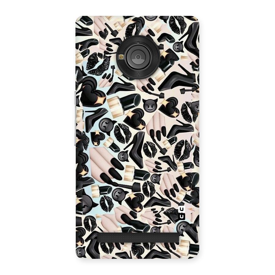 All Black Love Back Case for Yu Yunique