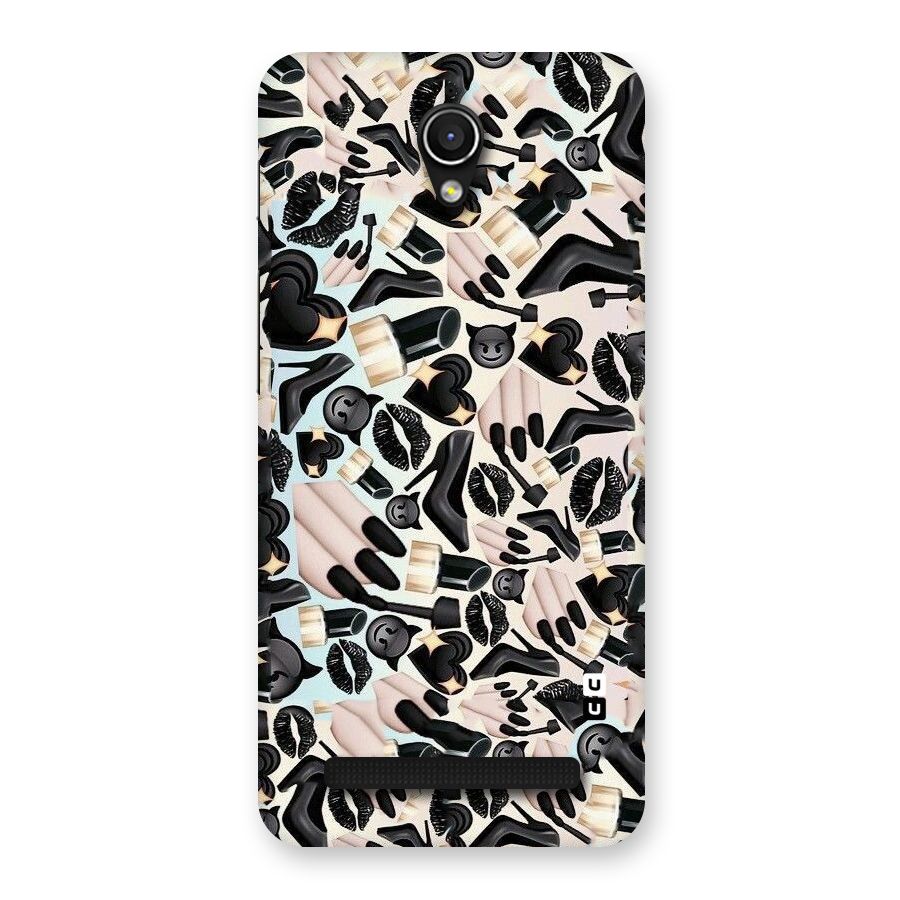 All Black Love Back Case for Zenfone Go