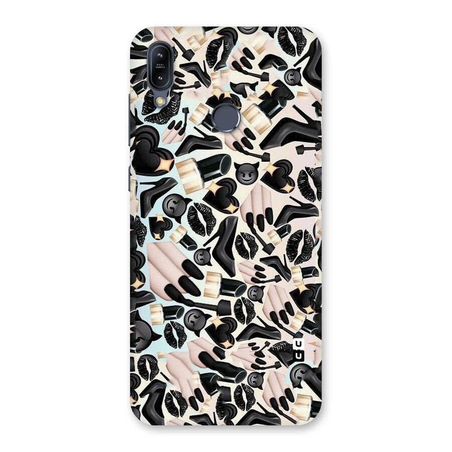 All Black Love Back Case for Zenfone Max M2