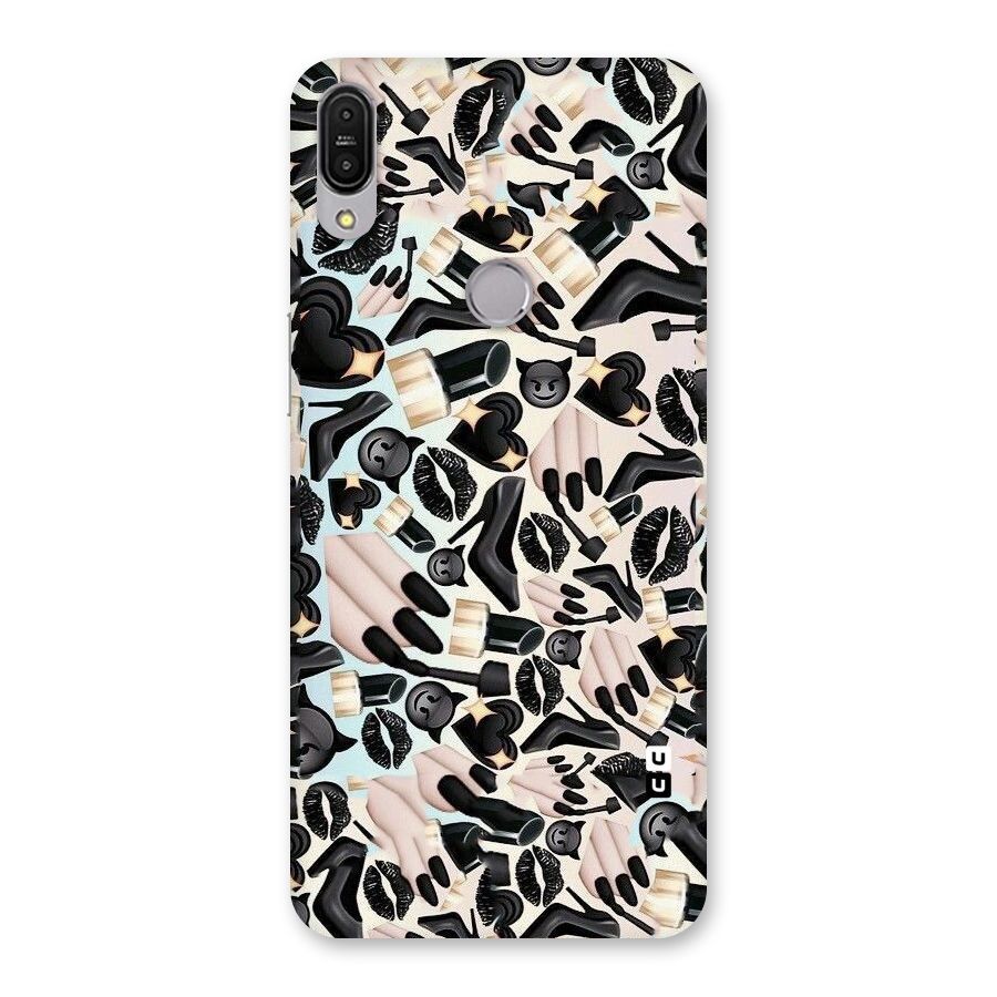 All Black Love Back Case for Zenfone Max Pro M1