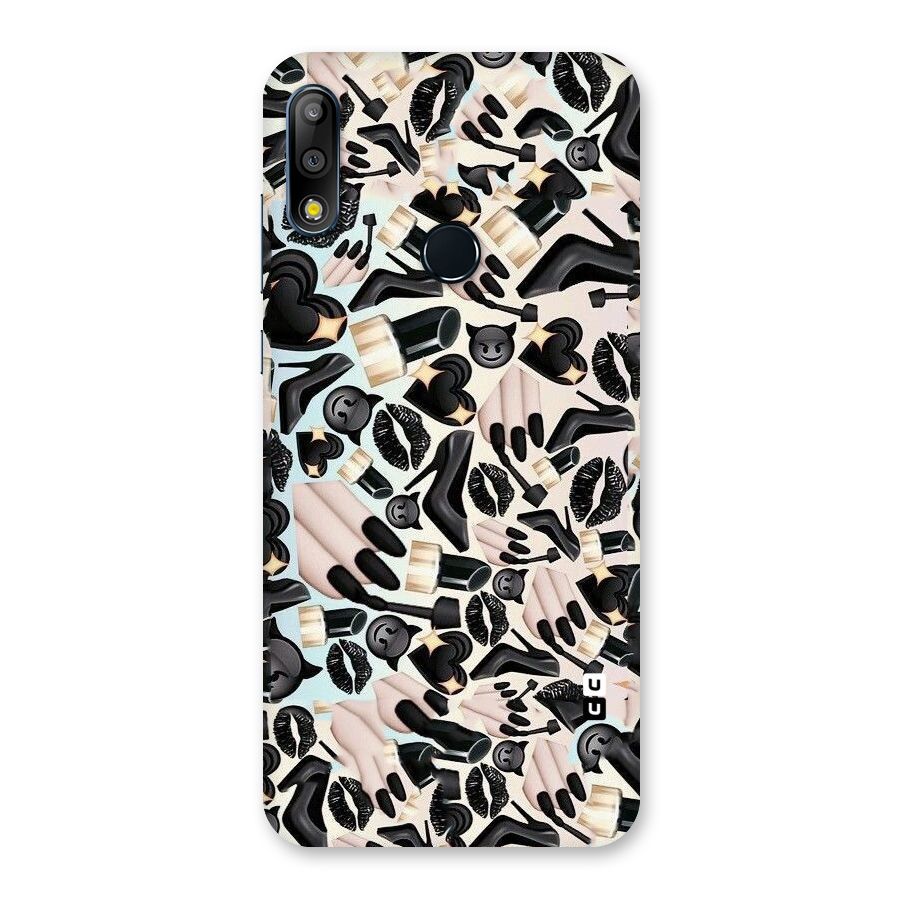 All Black Love Back Case for Zenfone Max Pro M2