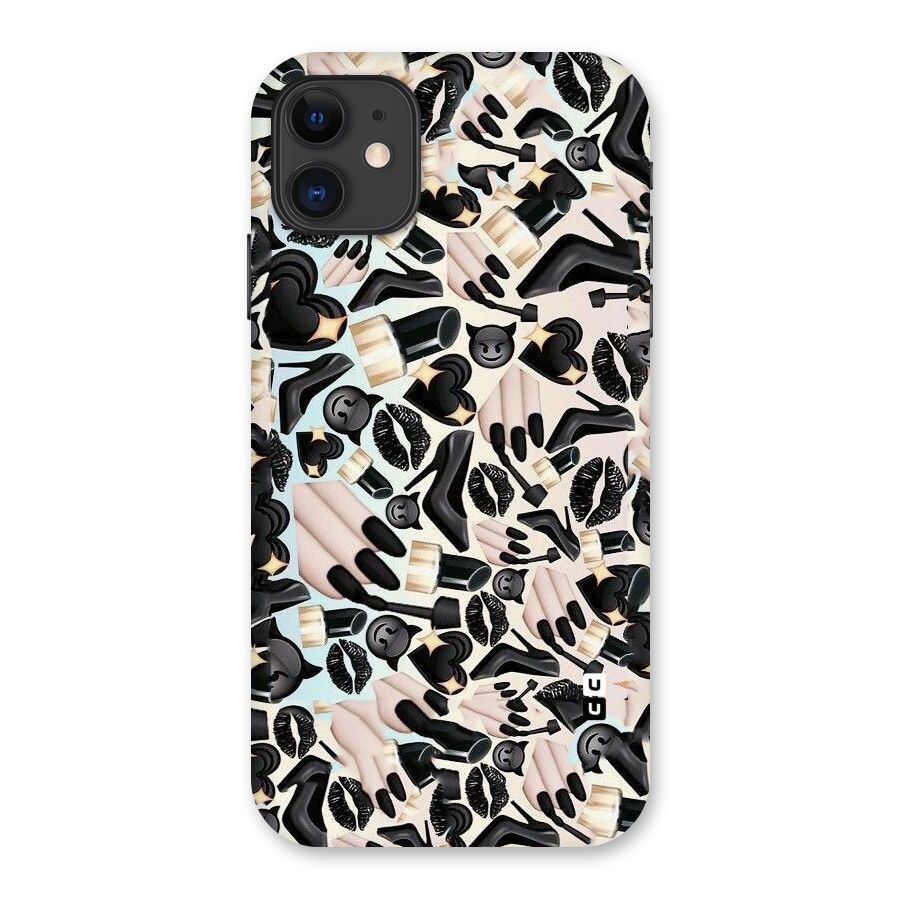 All Black Love Back Case for iPhone 11
