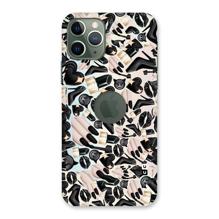 All Black Love Back Case for iPhone 11 Pro Logo  Cut
