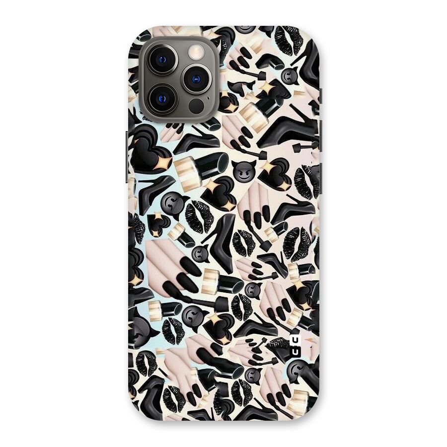 All Black Love Back Case for iPhone 12 Pro