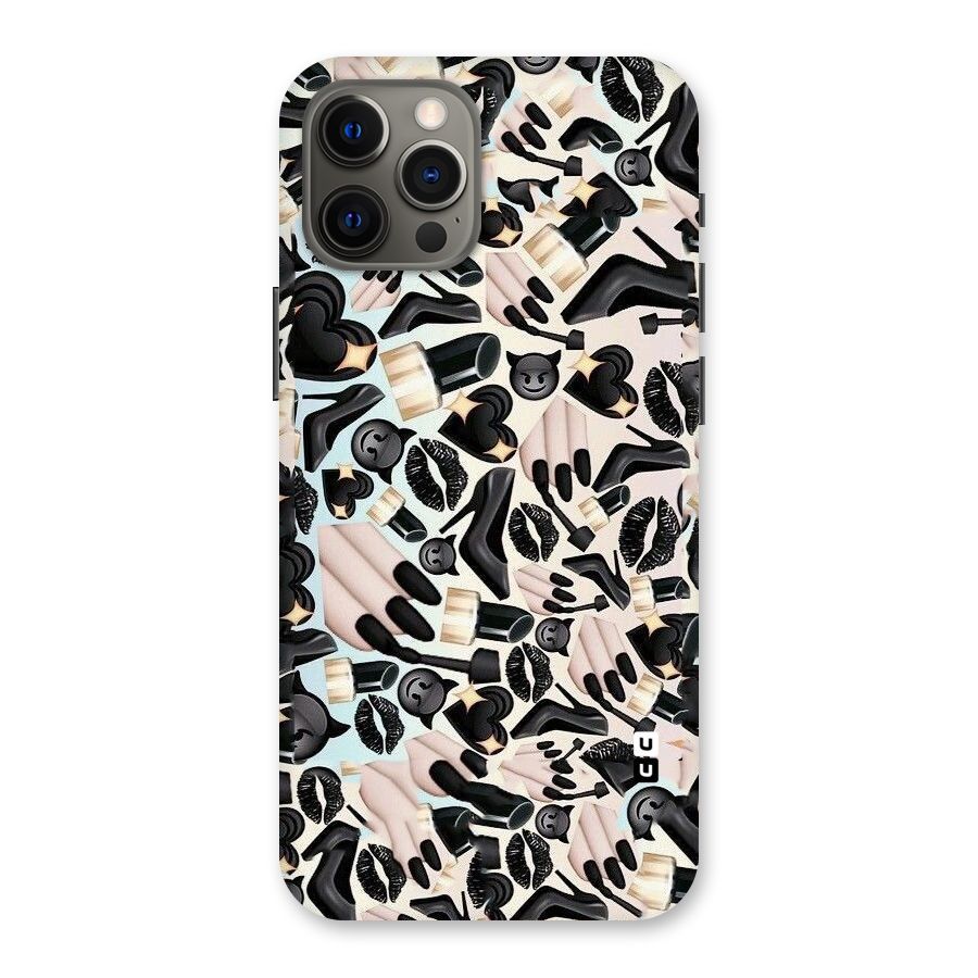 All Black Love Back Case for iPhone 12 Pro Max