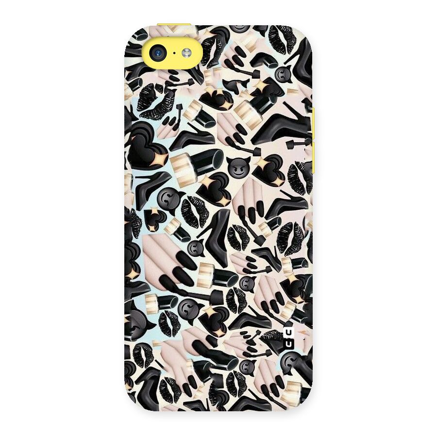 All Black Love Back Case for iPhone 5C