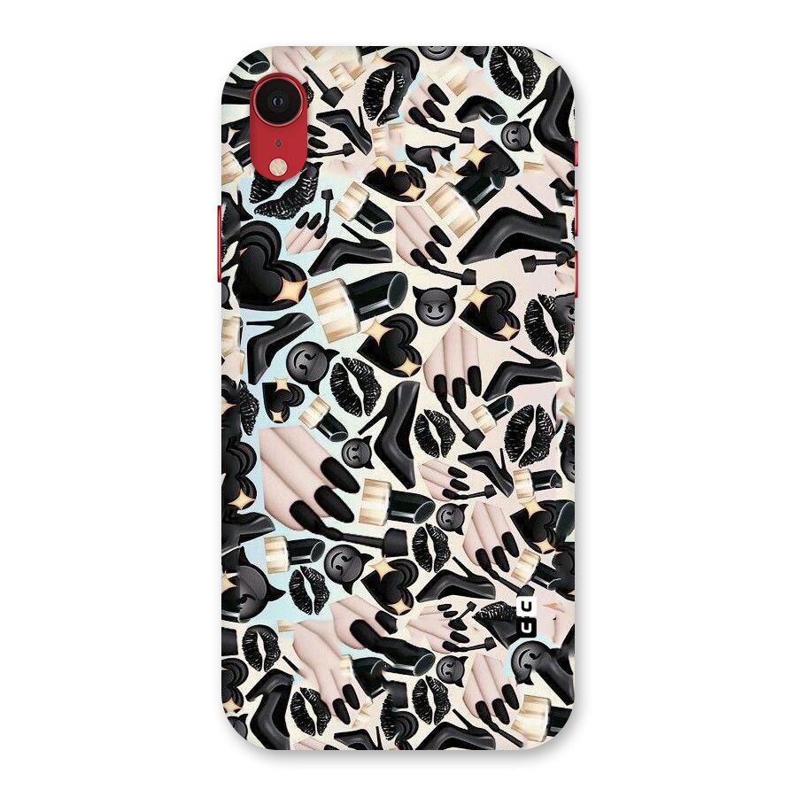 All Black Love Back Case for iPhone XR