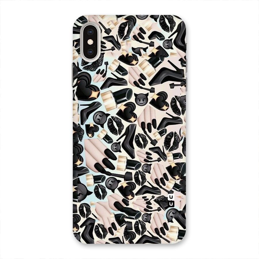 All Black Love Back Case for iPhone XS Max