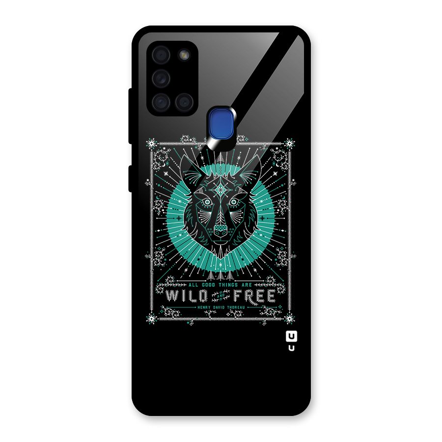 All Good Things Wild and Free Glass Back Case for Galaxy A21s