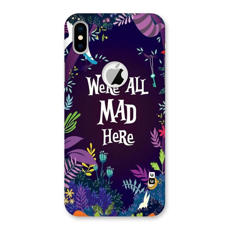 All Mad Back Case for iPhone X Logo Cut