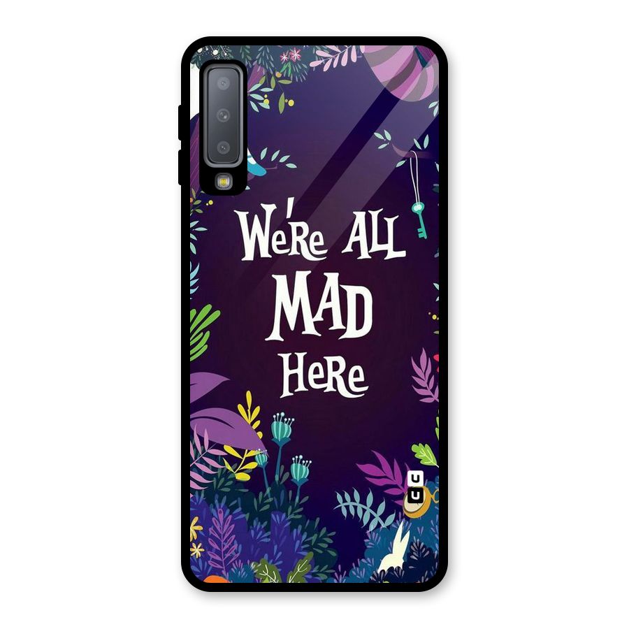 All Mad Glass Back Case for Galaxy A7 (2018)