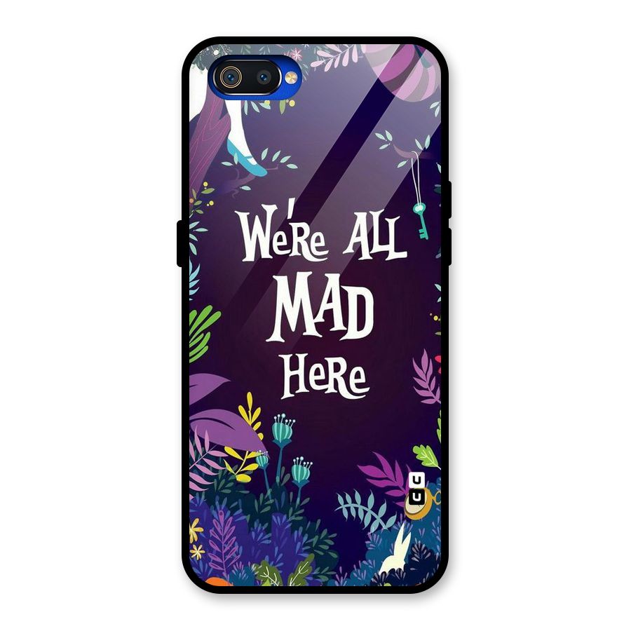 All Mad Glass Back Case for Realme C2