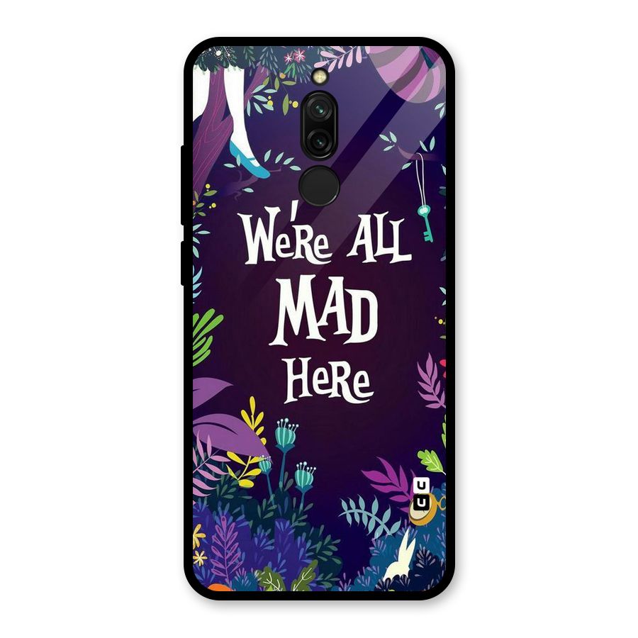 All Mad Glass Back Case for Redmi 8