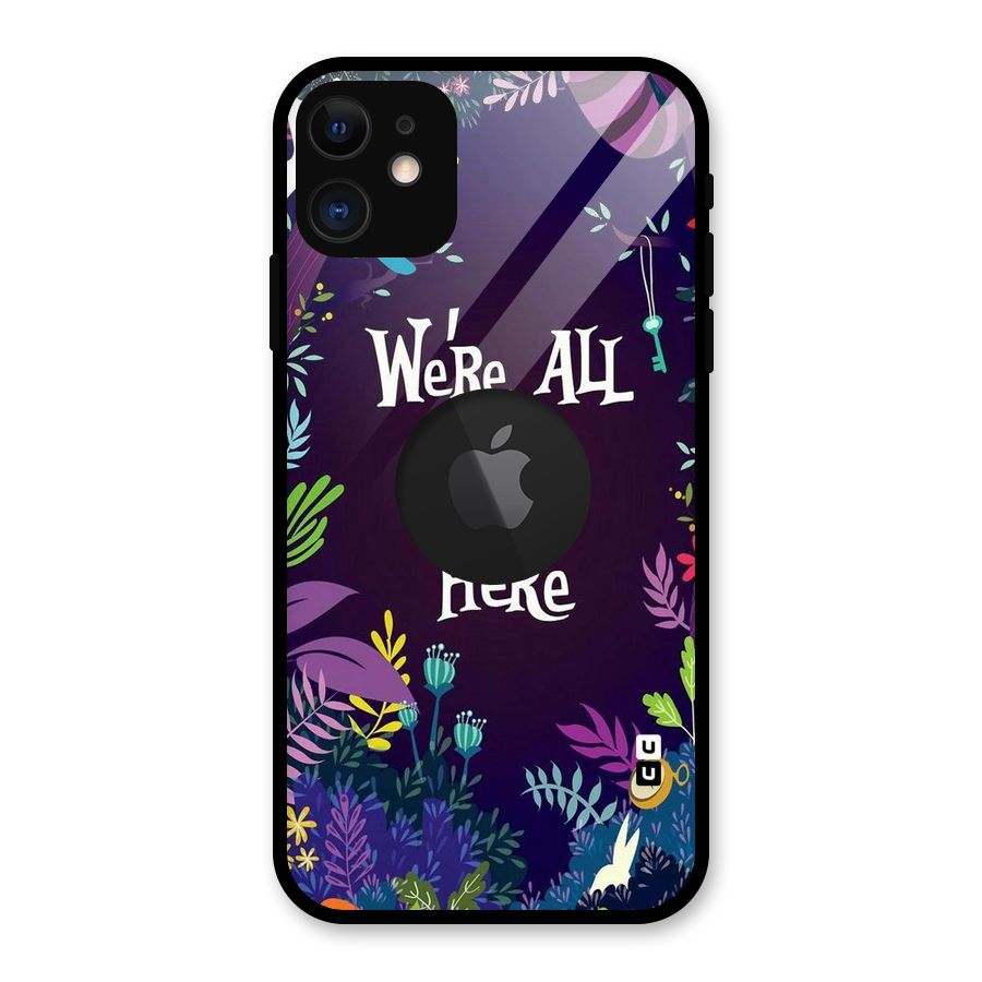 All Mad Glass Back Case for iPhone 11 Logo Cut
