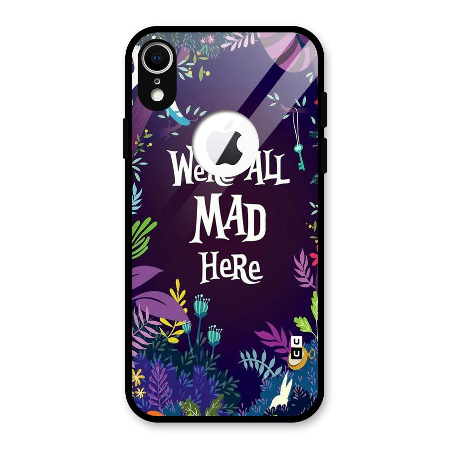 All Mad Glass Back Case for iPhone XR Logo Cut