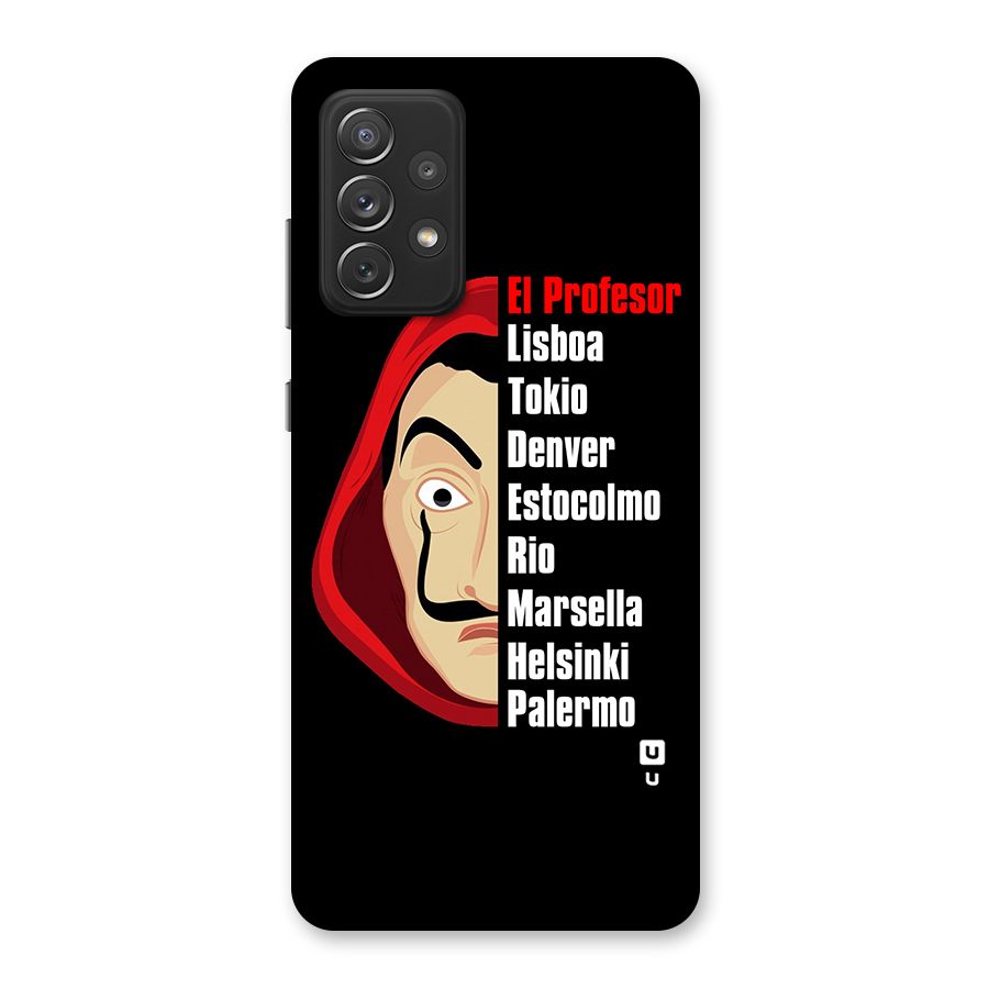 All Members Money Heist Back Case for Galaxy A72