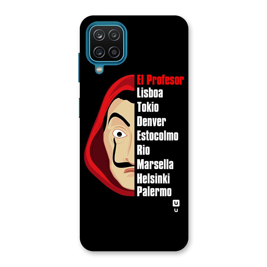 All Members Money Heist Back Case for Galaxy M12