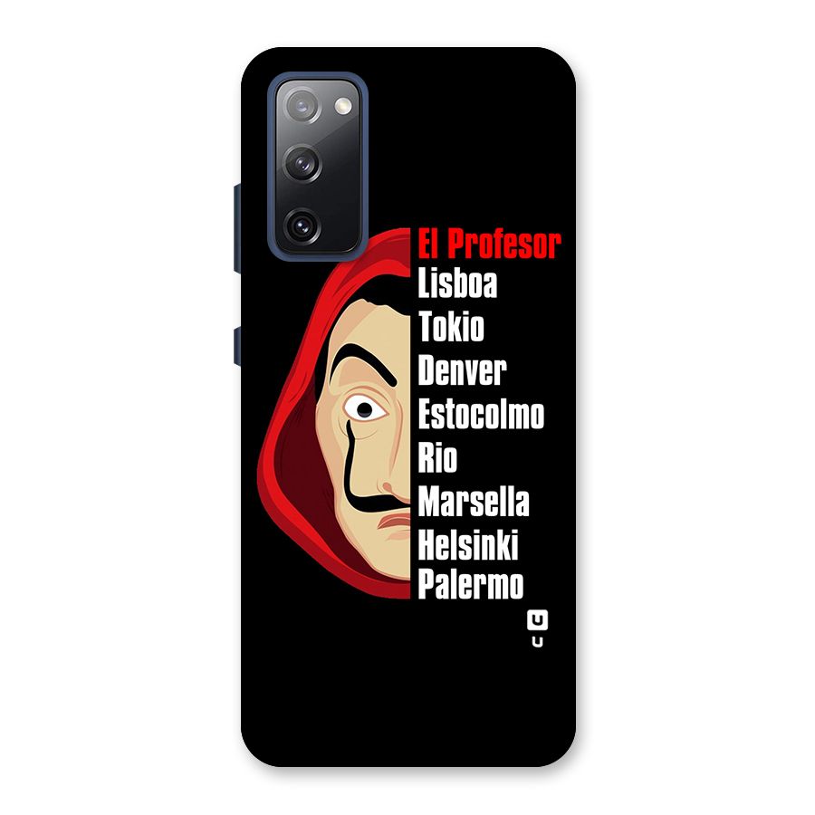 All Members Money Heist Back Case for Galaxy S20 FE