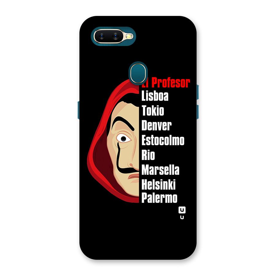 All Members Money Heist Back Case for Oppo A11k